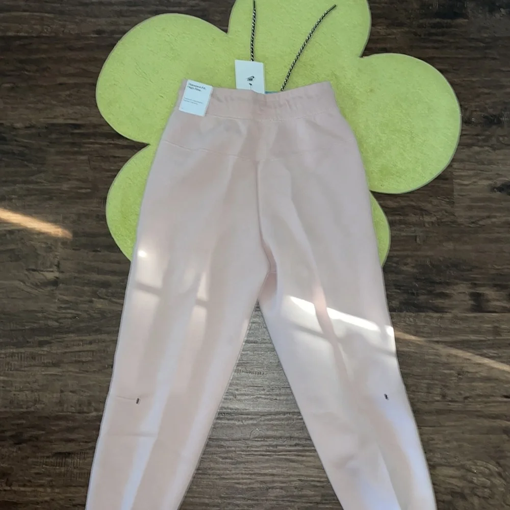 Pink NIKE WOMEN standard fit high rise sweatpants - Picture 2 of 4